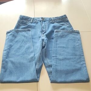 SHEIN high rise straight leg jeans